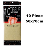 Tissue Paper - pack of 10's - Gold